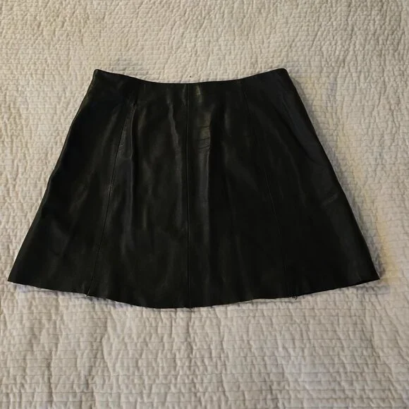 Vera leather mini skirt - Picture 1 of 5